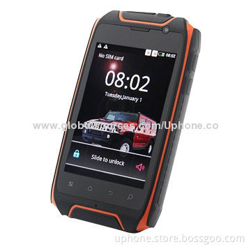 Outdoor Waterproof Smartphone, Dual-core/Cheap/Google's Android 4.4 System/Manufacturer/Suppliers